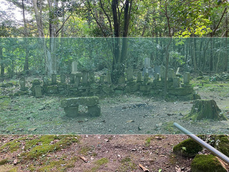 上青野墓地の墓地風景