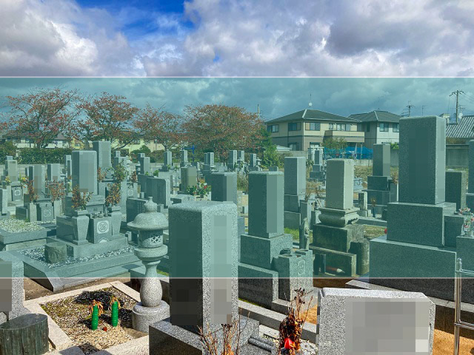 中町墓地の墓地風景