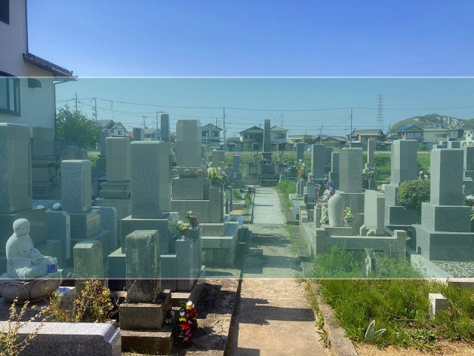 今市村墓地の墓地風景