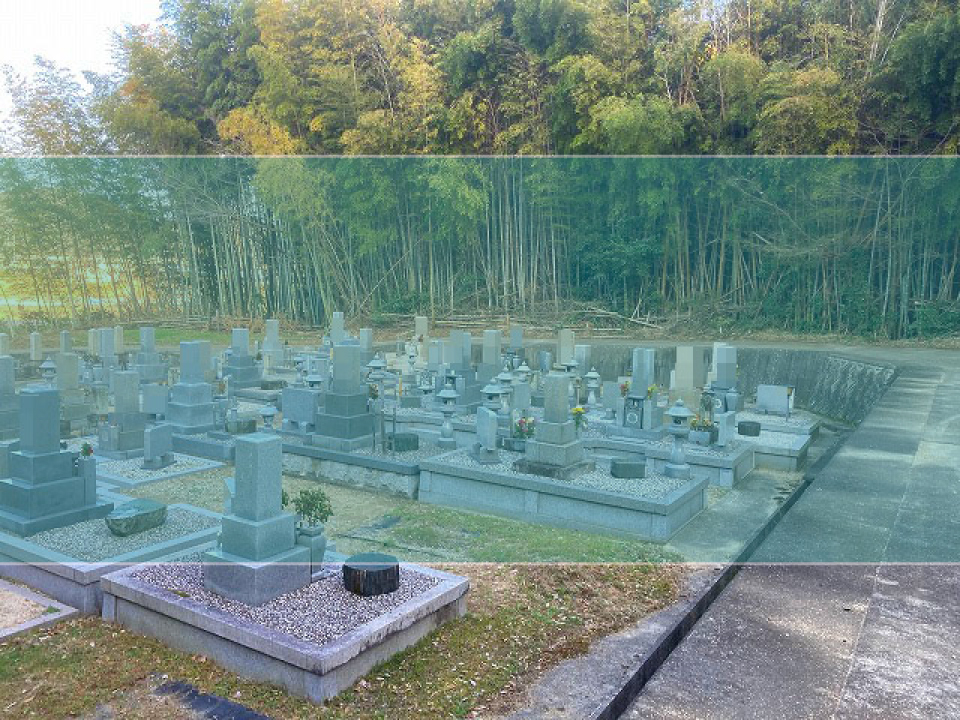 別所東墓地の墓地風景