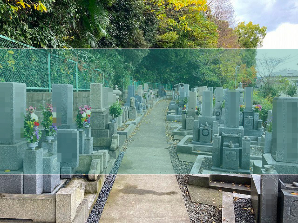 伊丹坂墓地の墓地風景