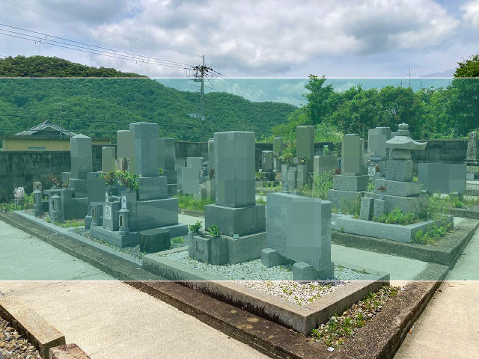 北浦墓地の墓地風景