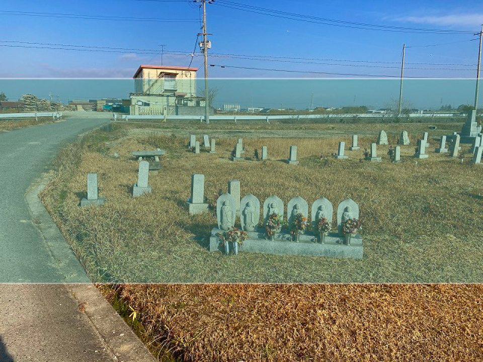 印南中墓地の墓地風景