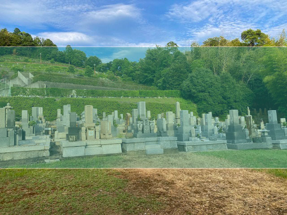 太子町原墓地の墓地風景