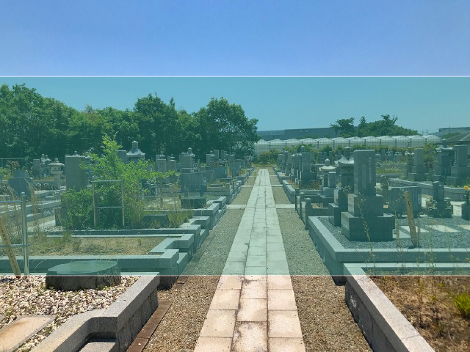 城ケ谷墓地の墓地風景