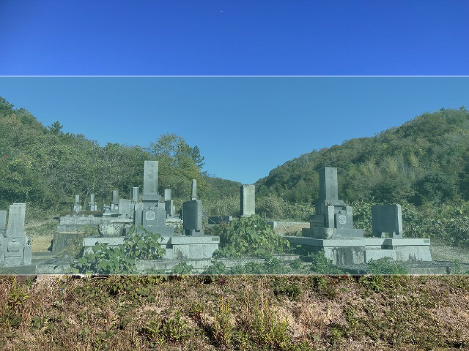 大柳町墓地の墓地風景