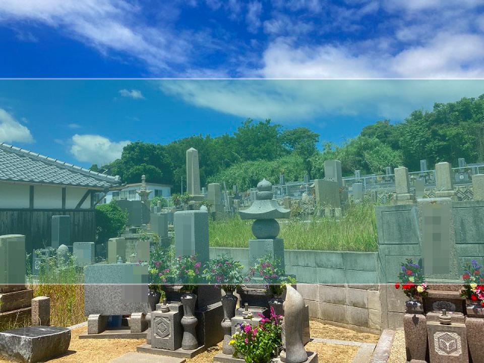 大谷南墓地の墓地風景