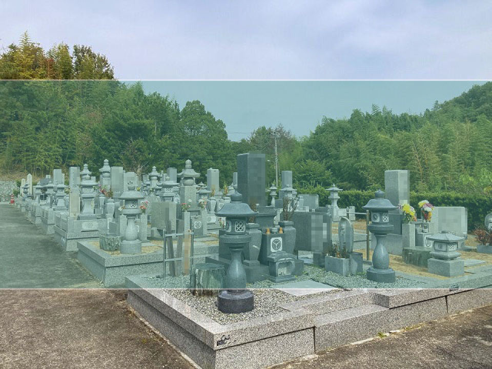 大谷墓地の墓地風景