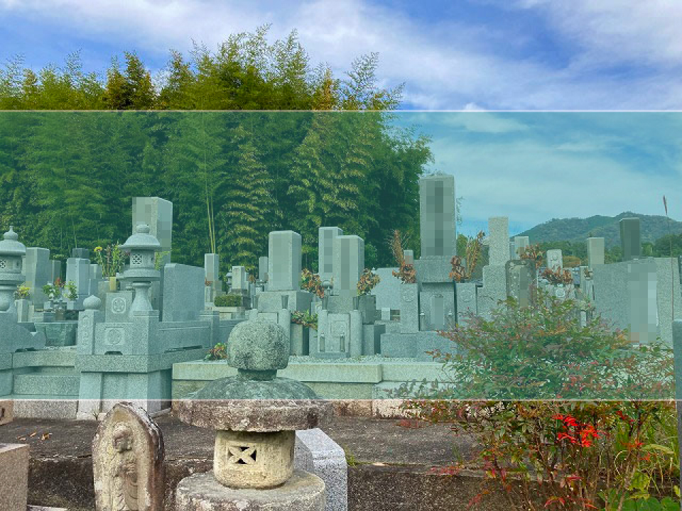 安志墓地の墓地風景