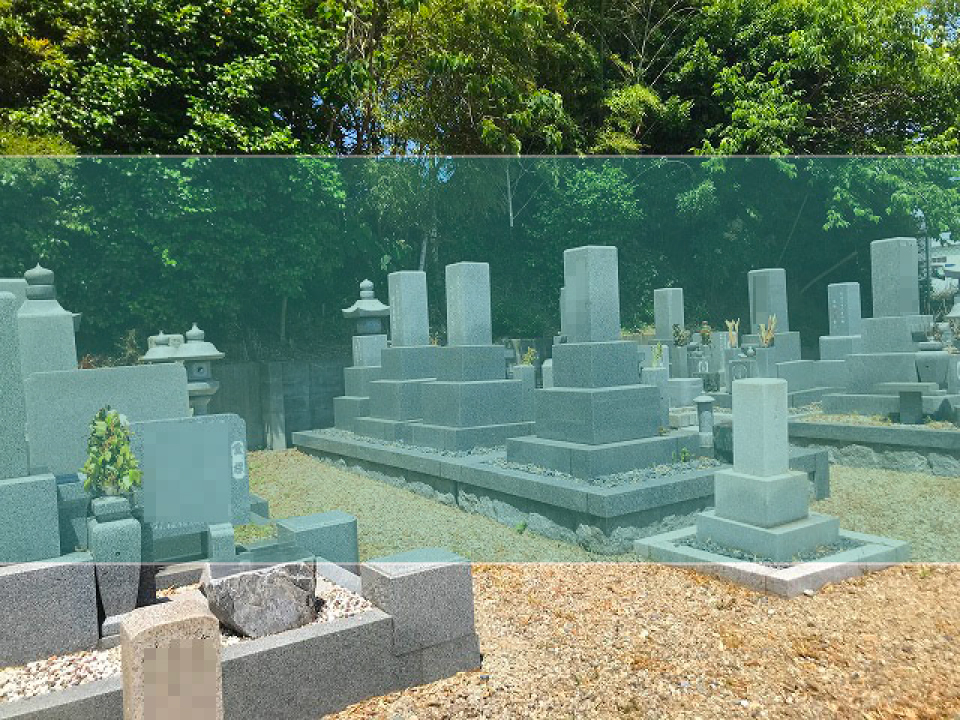宝珠寺墓地の墓地風景
