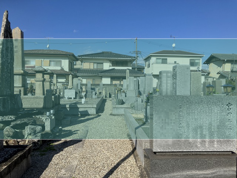 宮田霊園の墓地風景