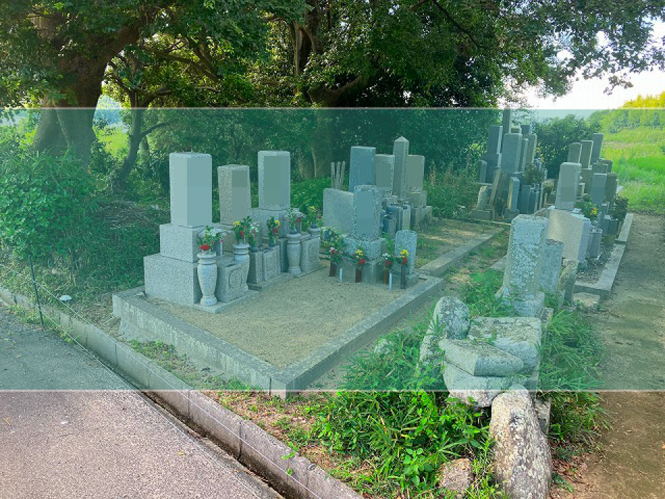 尾崎分野墓地の墓地風景