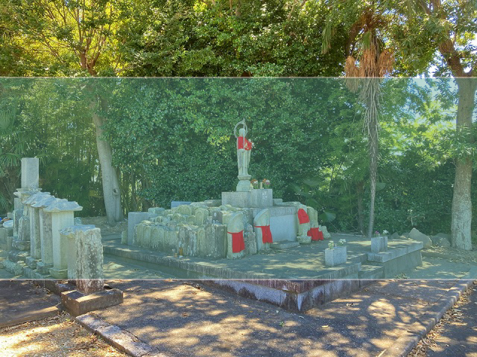 岡西中央墓地の墓地風景