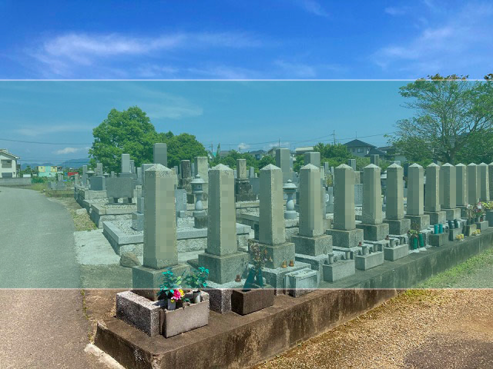 広野南墓地の墓地風景