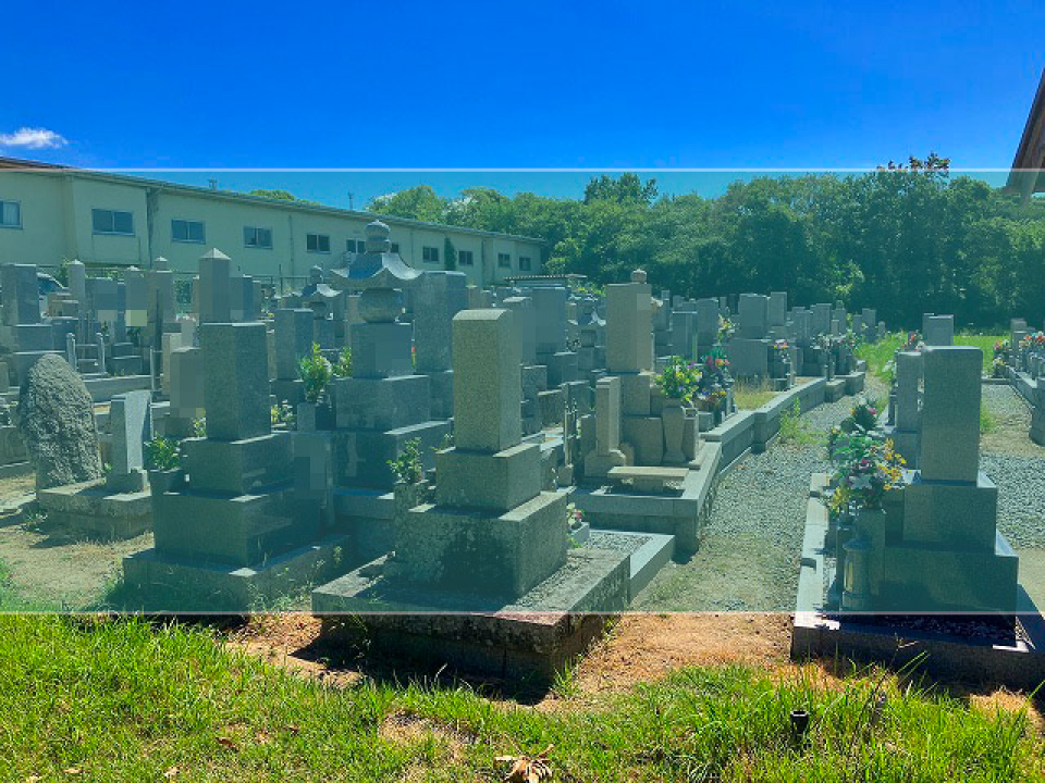 斗ノ内浜墓地の墓地風景