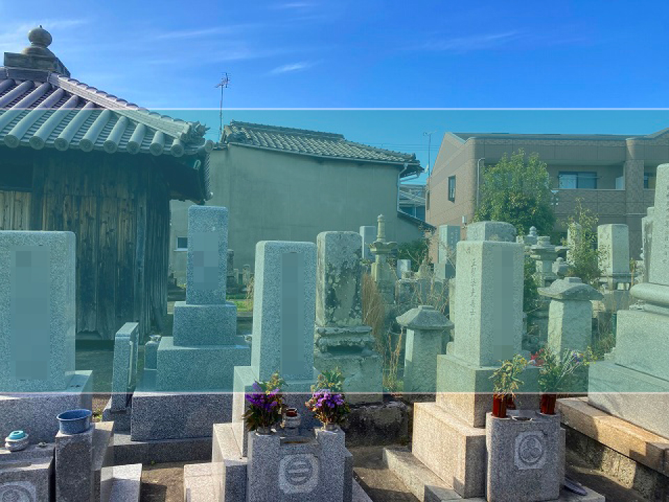 木村念佛講墓地の墓地風景