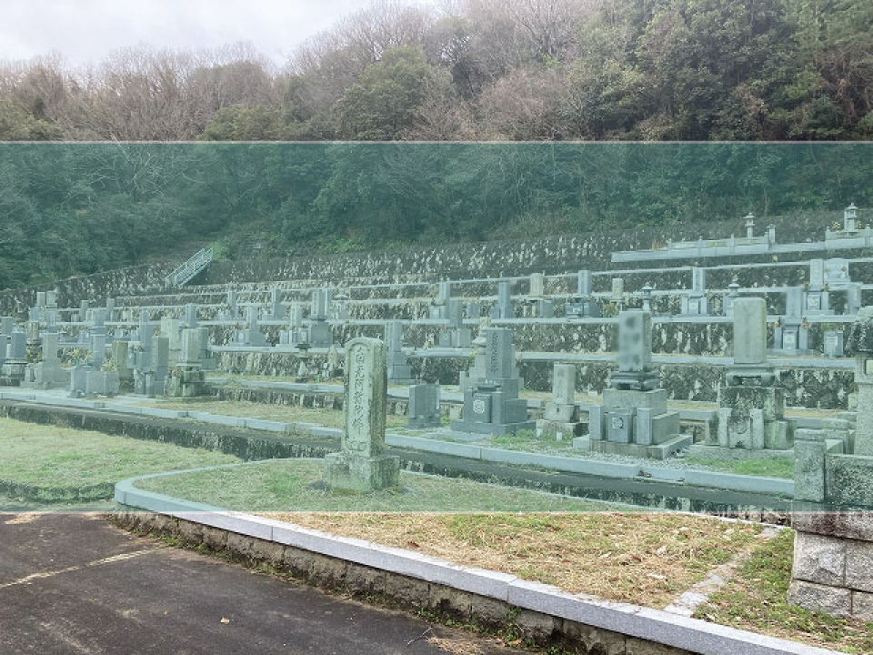 東中墓地の墓地風景