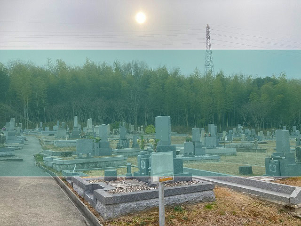 東這田墓地の墓地風景