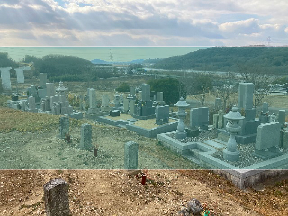 正法寺共同墓地の墓地風景