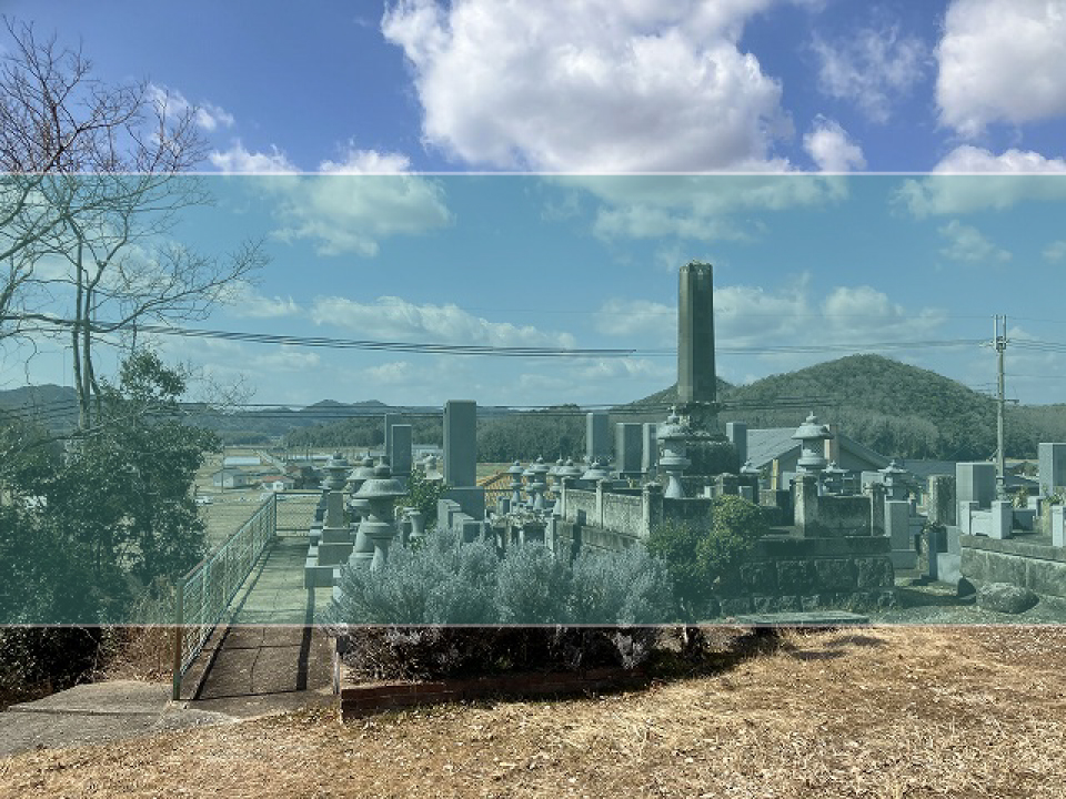 段下町墓地の墓地風景