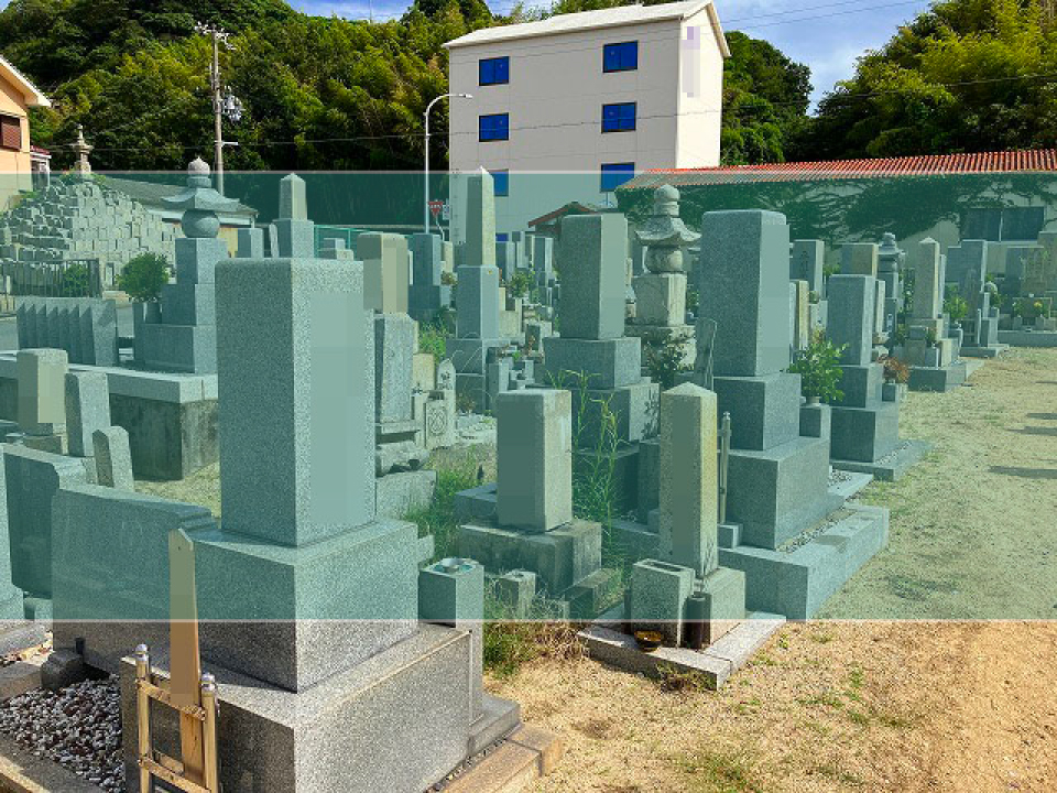 江井共同墓地の墓地風景