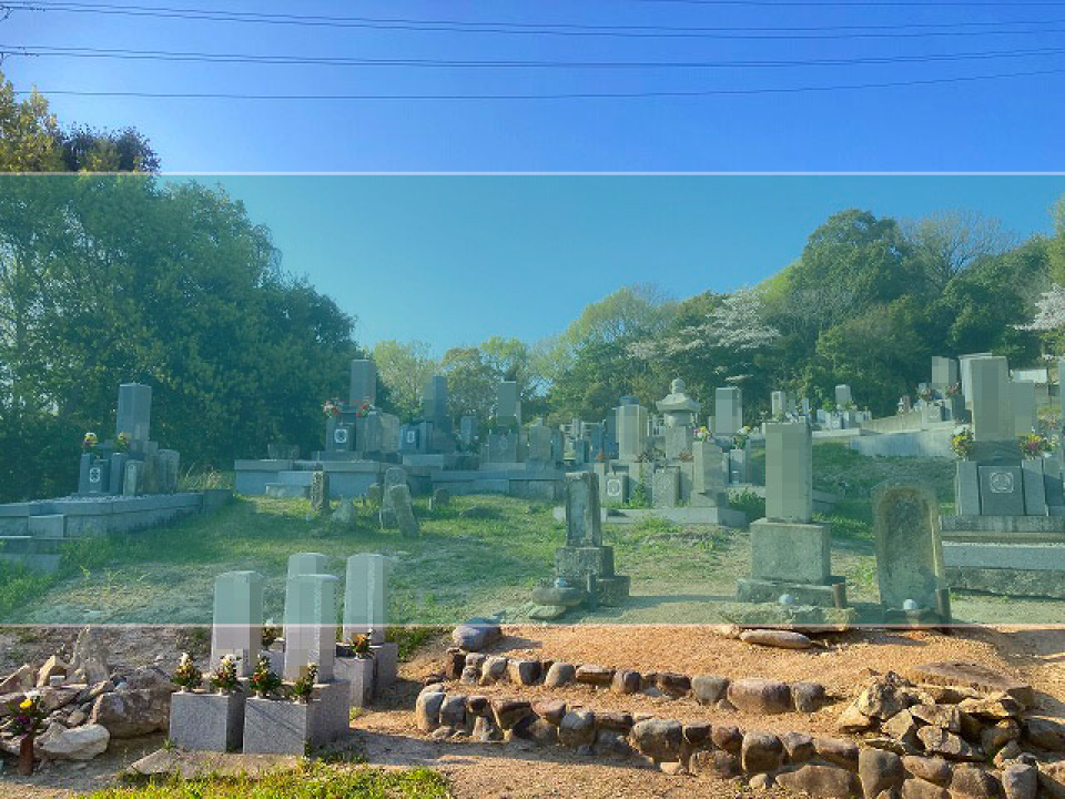 池尻墓地の墓地風景