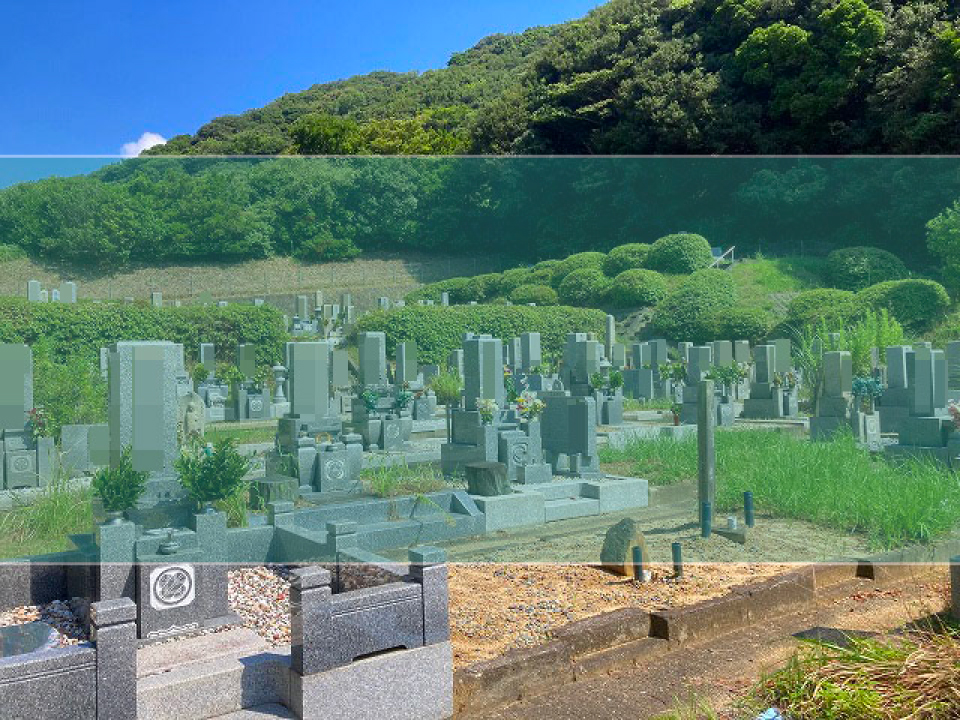 淡路市営津名公苑墓地の墓地風景