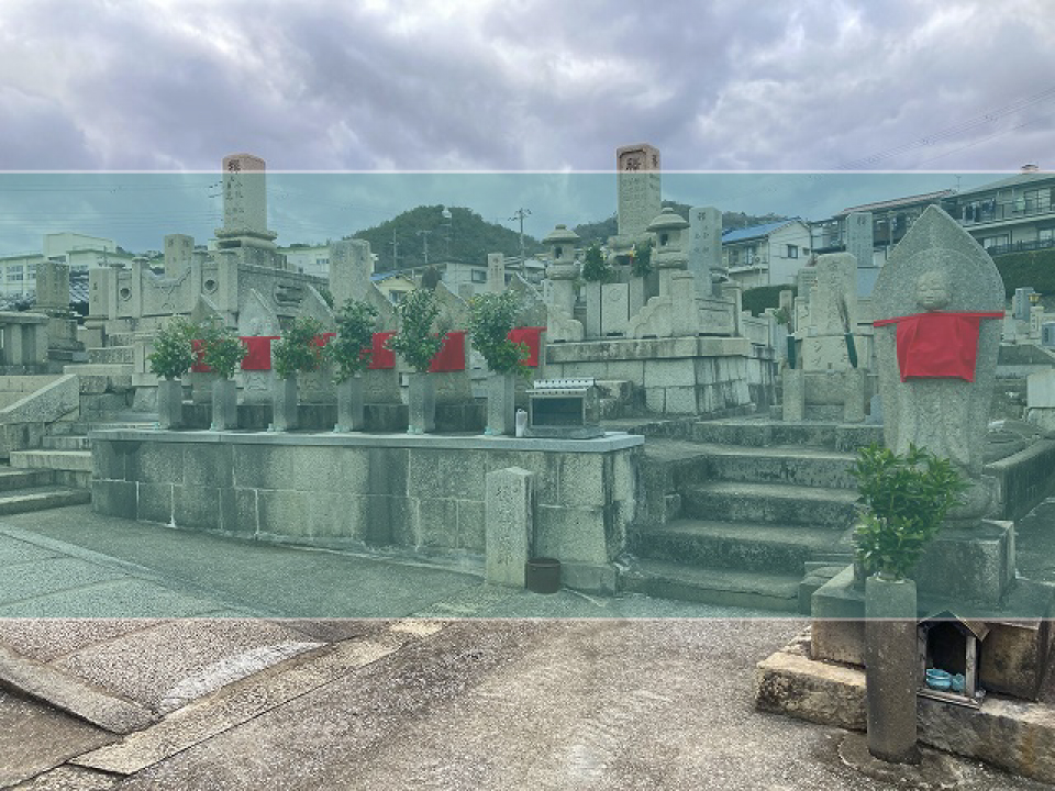 火打墓地の墓地風景