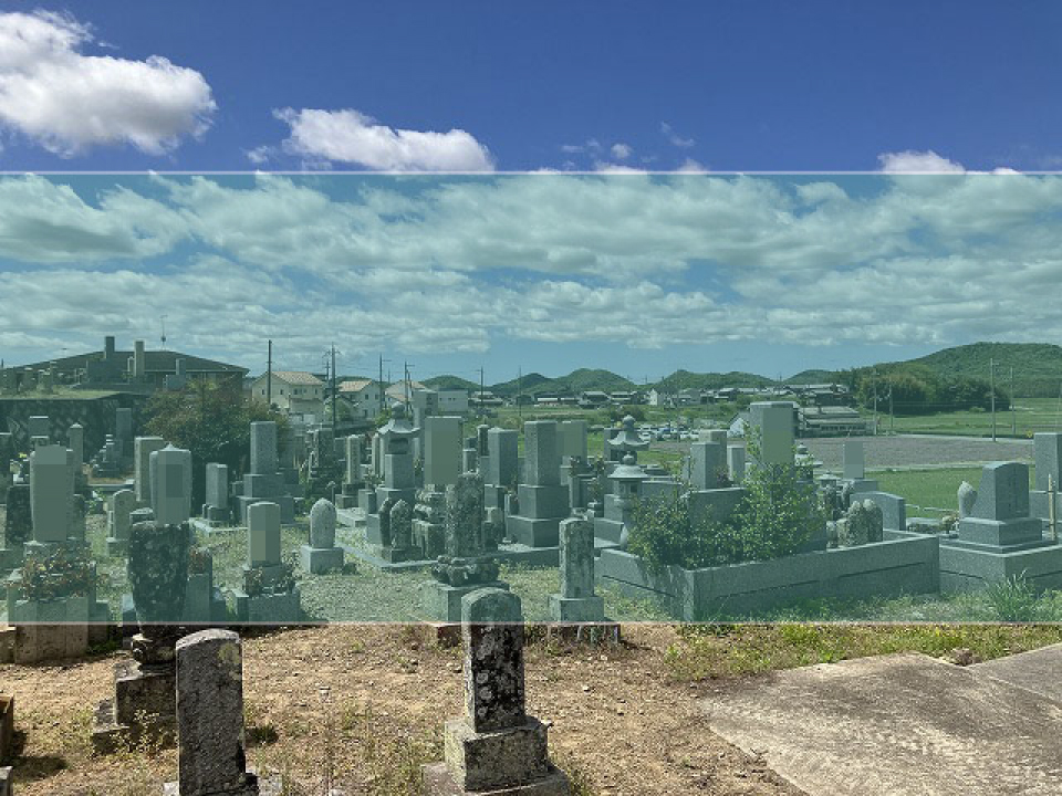 王子墓地の墓地風景