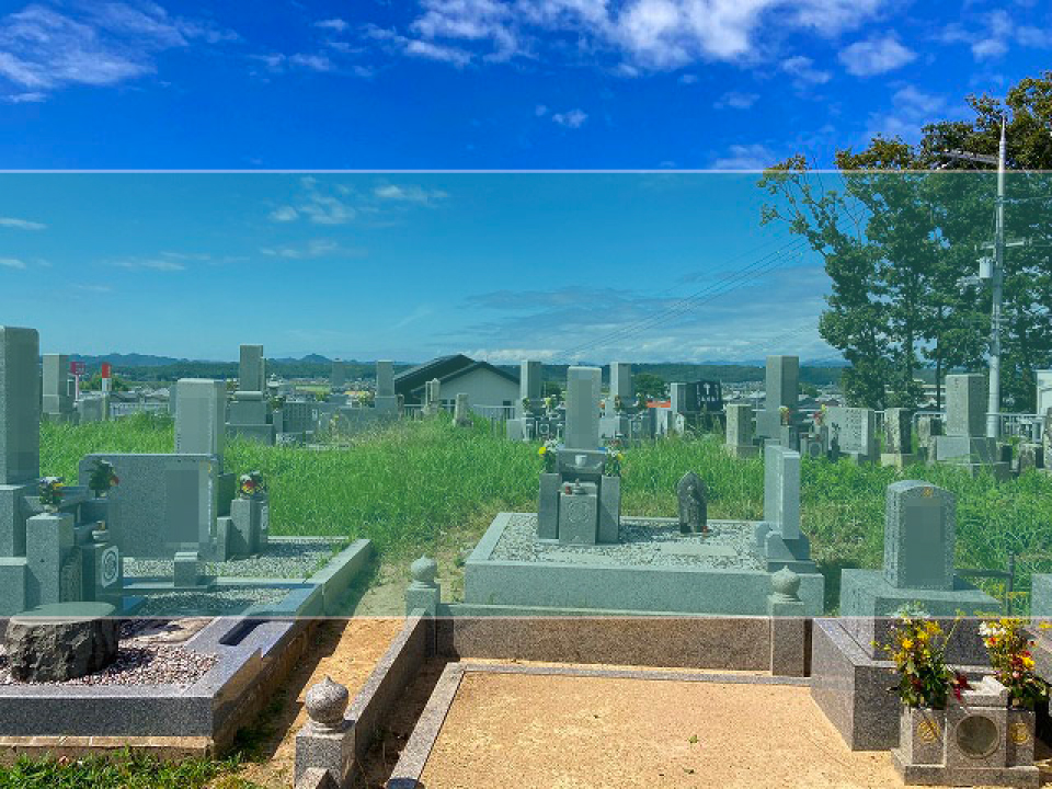 王子町墓地の墓地風景
