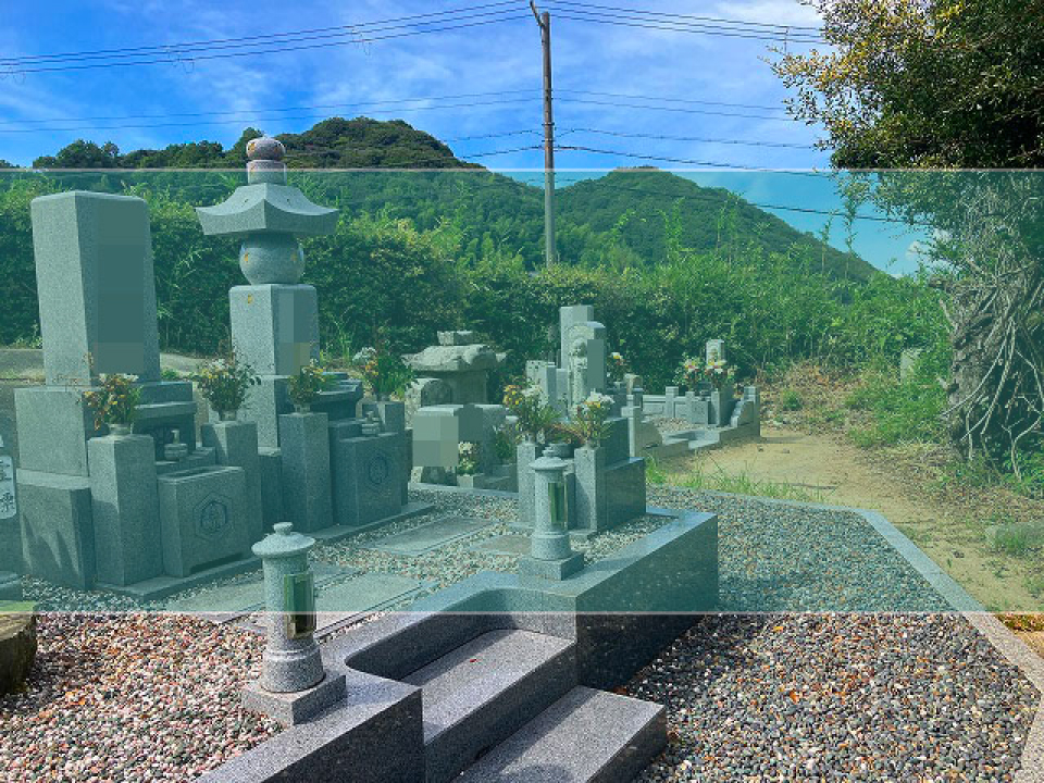 生田田尻墓地の墓地風景