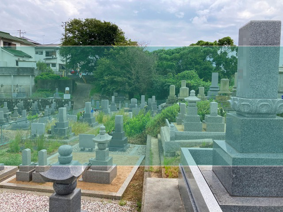 神爪墓地の墓地風景