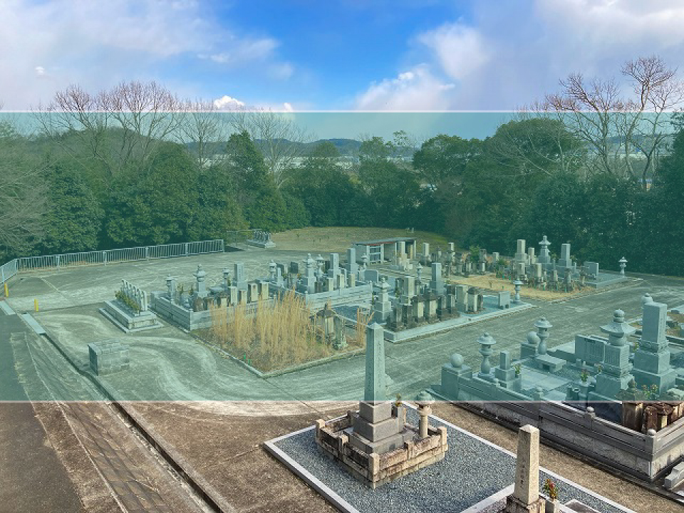 秋葉台第三墓地の墓地風景