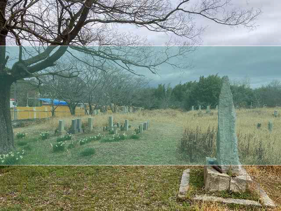 薬栗墓地の墓地風景