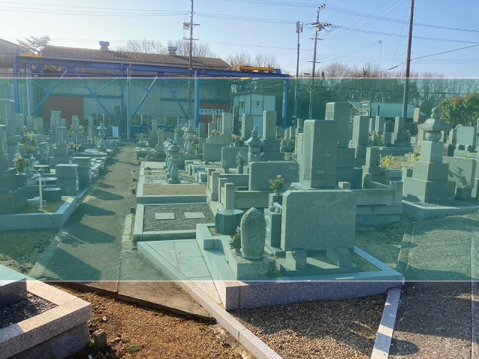 蛸草墓地の墓地風景