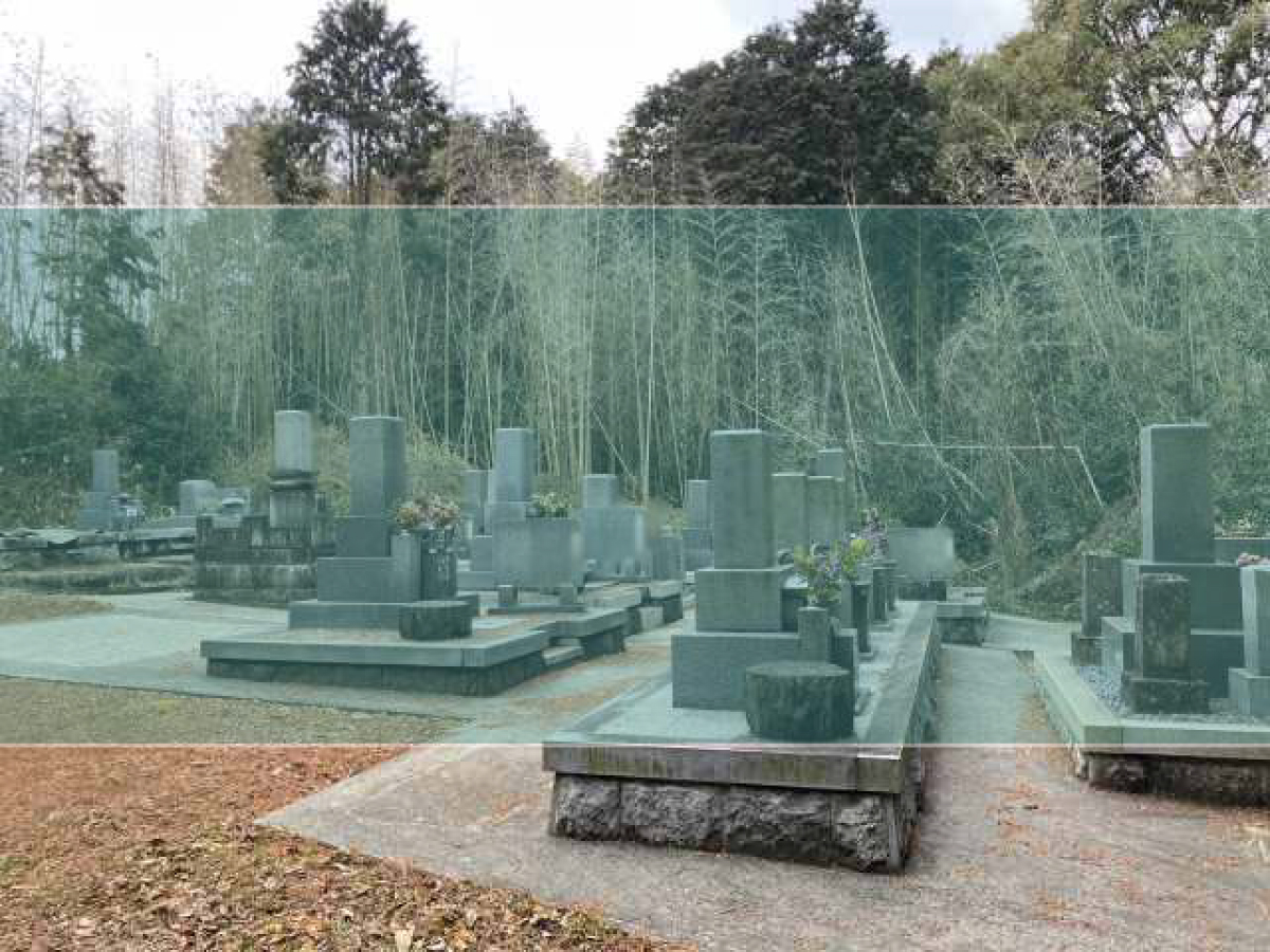 西上野町墓地の墓地風景