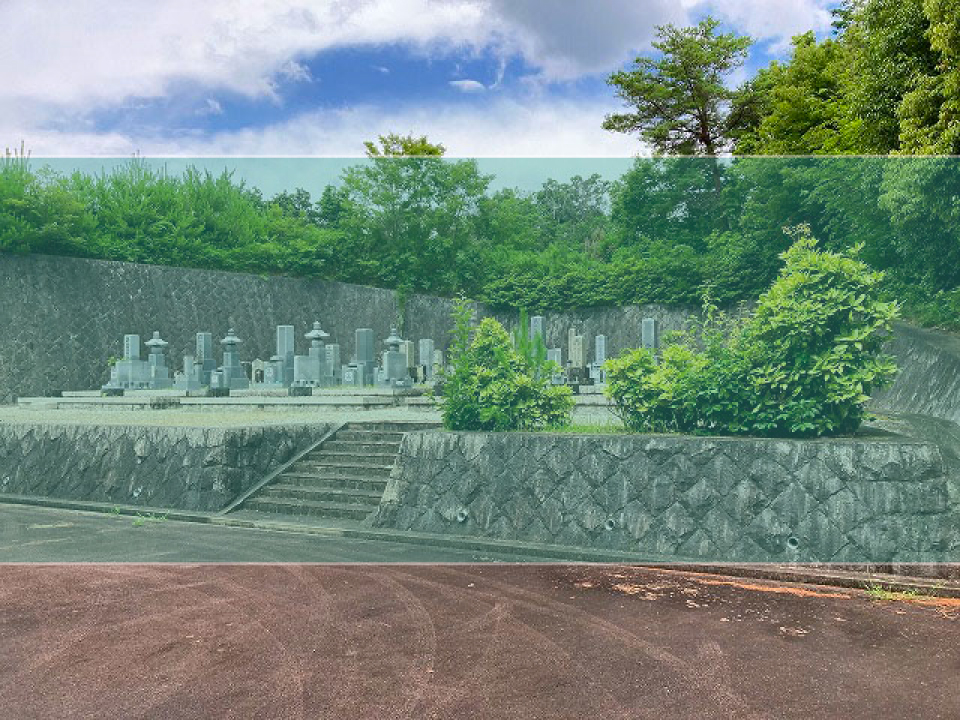 赤坂霊園の墓地風景