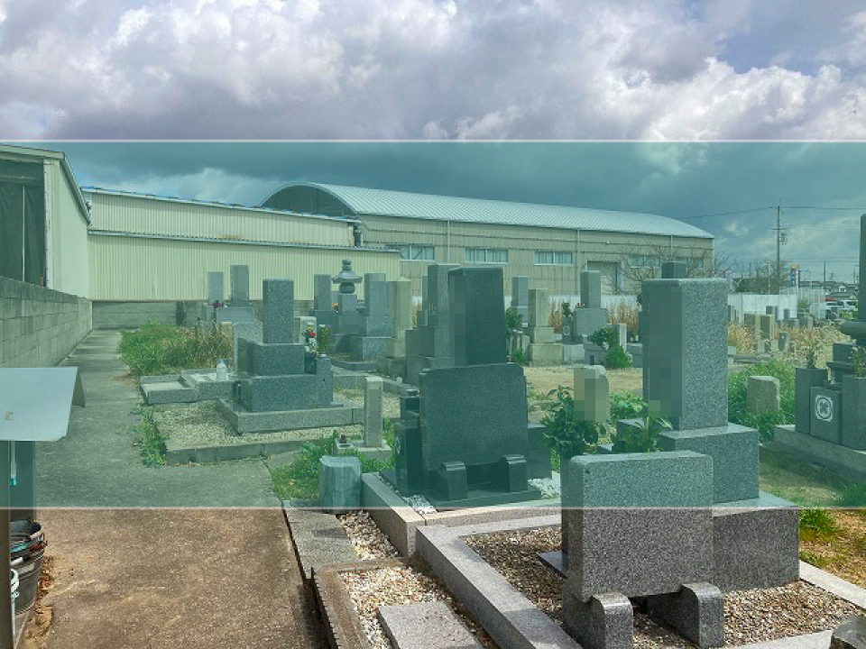 高畑墓地の墓地風景