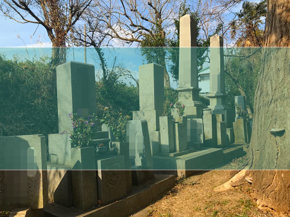 黒田墓地の墓地風景